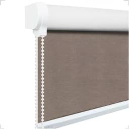 Cortina Persiana Rolô Blackout (COM BANDÔ E SEM BANDÔ) 1,30 (lar) x 1,40 (alt) (Tóquio 05 - Acabamento Branco)