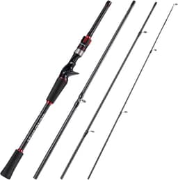 Varas de pesca Sougayilang Casting, guias de qualidade, varas de carbono de 24 toneladas para casting e spinning - duas peças