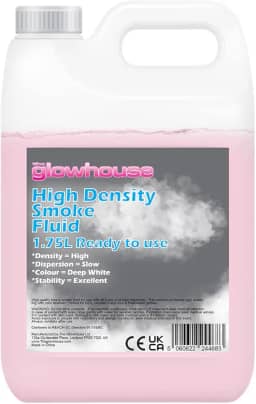 The Glowhouse Fluido de neblina de fumaça de alta densidade de longa duração DJ e Party Effect Mist Haze líquido para máquinas 1,75 litros