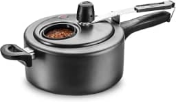 MTA - Panela de Pressão com Visor de Vidro e Fechamento Interno em Alumínio com Antiaderente, Capacidade de 3L, nº 20, Cor Grafite, Linha Visor.