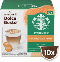 Café com Leite em Cápsula Caramel Macchiato Starbucks Caixa 106,5g 10 Unidades