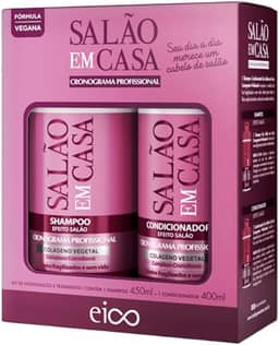 Eico Kit Salão em Casa Cronograma Profissional Shampoo 450ml + Condicionador 400ml