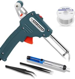Kit de Solda 60W 110V Uniwity com Pistola Automática, Sugador, Fio de Estanho e Pinças GN-565B FBA