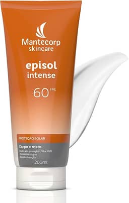 Protetor Solar Corporal e Facial Episol Intense Fps 60-200ml - Proteção UV e Textura Hidratante - Ideal para Uso Diário em Todos os Tipos de Pele - Mantecorp