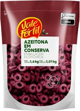 Vale Fértil Azeitona Preta Em Conserva Fatiada Sachê 1 01Kg Pequeno