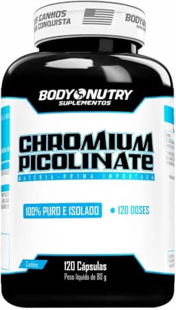 Chromium Picolinate Picolinato de Cromo Puro Pote 120 Capsulas Suplemento Mineral Sem Sabor Importado Original