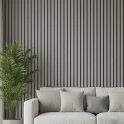 Papel De Parede Ripado Cinza Madeira 10m x 45cm Lavável Autocolante Efeito Painel Moderno