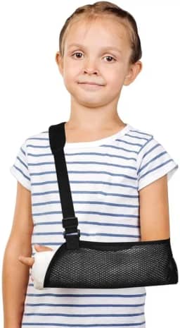 Tipoia Bilateral Braço Ombro Infantil Imobilizadora Dor Pós Operatório Confortável Leve Respirável (Único)