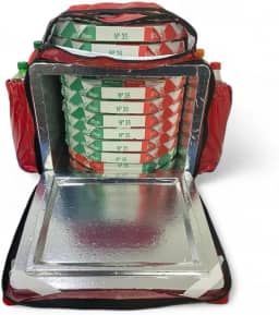 Bag ImpermeáVel Para Entrega Delivery Com Caixa de Isopor TéRmica Laminada de 45L Motoboy(VERMELHA)