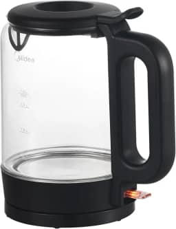 Chaleira elétrica de vidro de 1,8 L com design de recarga superior, base giratória de 360º e iluminação azul opcional,110V,1200W, KGL17P1