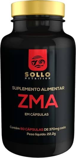 ZMA (Zinco, Magnésio e Vitamina B6) - 60 Cápsulas Sollo Nutrition