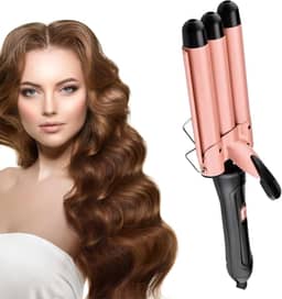 Triondas Modelador de Cachos 25mm Prancha Profissional Bivolt Turmalina Cerâmica Ondas Perfeitas Anti estático(SK007)