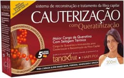 Kit cauterização reconstrução de queratina hair fly 300ml