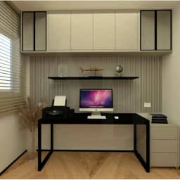 Mesa De Computador Reforçada P/ 2 Pessoas Industrial Madeira Mdf Reforçada e Ferro Para Escritório Home Office 120x60 (Preto)