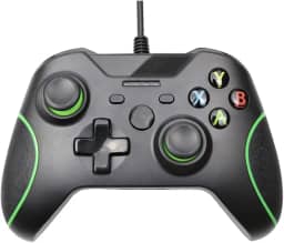 Controle com Fio para Xbox One com Vibração Dupla, de 3,5 mm para PC Windows 7/8/10 Xbox One, HNQH