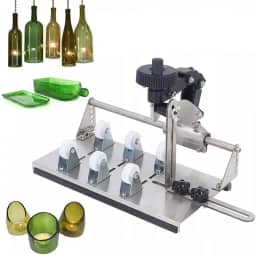 Ferramentas de corte de vidro, kit de cortador de garrafa de vidro para todas as formas, kit de cortador de vidro para garrafas redondas e quadradas, kit de artesanato de garrafa DIY