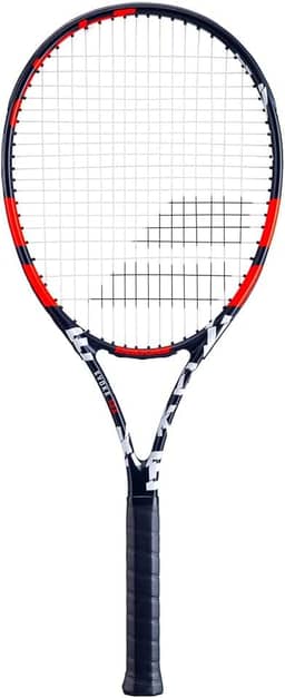 Babolat Raquete de tênis Evoke 105 Strung (Preto/Laranja)