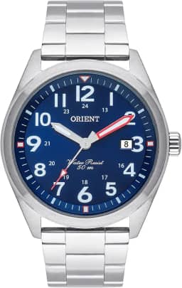 Relógio Orient Masculino Prata MBSS1396 D2SX