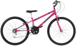 Bicicleta de Passeio Ultra Bikes Esporte Aro 26 Reforçada Freio V-Brake – 18 Marchas Feminina Rosa