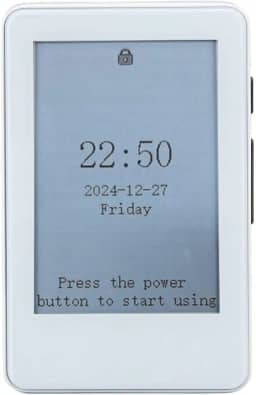 Zopsc Leitor de livros eletrônico, tela de tinta de 2,7 polegadas, tela táctil, conexão Bluetooth, 30 horas de vida útil da bateria, suporta interruptor de iluminação de fundo