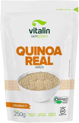 Quinoa Real Grãos Orgânica Sem Glúten Vitalin 250G
