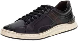 Sapatênis Denim Loop De Couro Preto