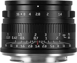 7artisans Lente fixa de foco manual F1.4 Mark II APS-C de 35 mm com grande abertura compatível com câmeras sem espelho Canon R Mount R RP R5 R6