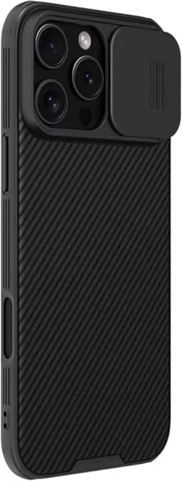 Nillkin Capa CamShield Pro Series projetada para Apple iPhone 16 Pro Max - preta