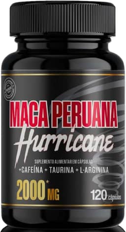 Maca Peruana 2000mg Super Concentração Ativa Com Arginina + Taurina + Cafeína Para Praticantes de Musculação E Esportistas Com 120 Cápsulas