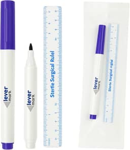 Caneta Cirúrgica Estéril Marcação Para Procedimentos + Régua