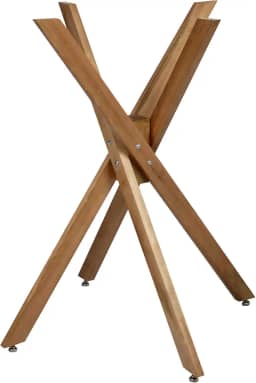 Pé Base Mesa Jantar Akemi 75cm Madeira Maciça Para Tampo MDF ou Vidro (Para MDF)