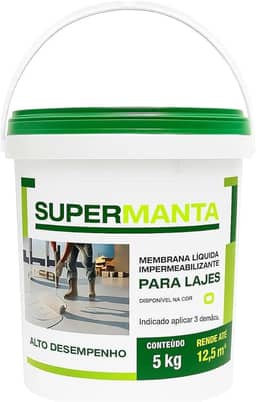 Manta Liquida Impermeabilizante 5 Kg Lajes Branca