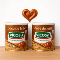 Kit 2 Doce Leite Viçosa Tradicional 800g Minas Gerais Cremoso Premiado O Melhor Do Brasil Artesanal Sobremesa (Kit2LatasGrandes)