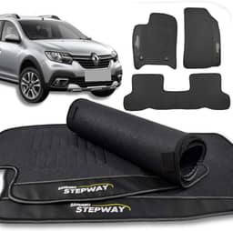 Jogo de tapete automotivo borracha vários modelos - escolha de acordo com seu veiculo! (Sandero Stepway 2008 a 2022)