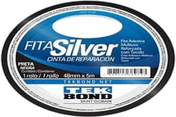 Fita Silver Tekbond preta 48mmx5m