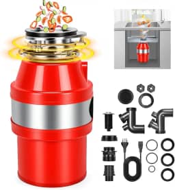 Triturador de Alimentos Pia, Descarte de lixo Triturador, Resíduos de Alimentos de Contínua com Interruptor de Ar, 220 V, 560W