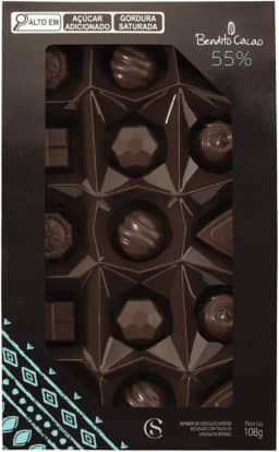 Caixa de Bombons Mini Show Bendito Cacau108g Cacau Show