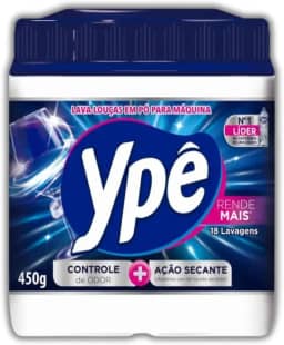 Ypê Detergente Em Pó Maquina Lava Louças Secante Sabão 450g