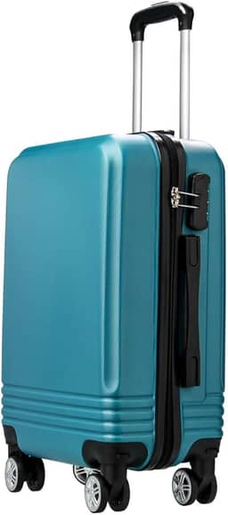 Mala de Viagem Bordo 10kg em ABS 4 Rodinhas Removivel 360° Cadeado Embutido Bagagem de Mão