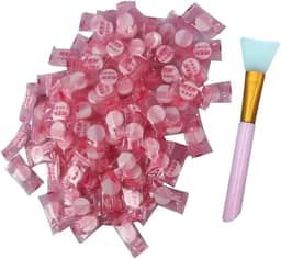 30un Máscara Descartável Desidratada e Pincel Limpeza Facial