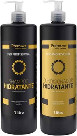 Kit Shampoo e Condicionador Hidratante Premisse - 1L | Hidratação e Nutrição Intensa