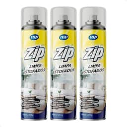 Kit 3 Espuma Limpa Estofados Zip 300ml / 251g - Limpeza a Seco Rápida e Eficiente!