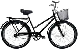 Bicicleta Aro 26 Aero Passeio Cesta Modelo Poti Preto