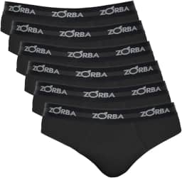 Kit Com 6 Cuecas Zorba Slip Max 764 Azul Marinho