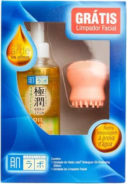 Oléo de Limpeza demaquilante Hada Labo® Cleansing Oil + Esponja de massagem facial