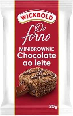 Minibrownie Chocolate ao Leite Wickbold Do Forno Pacote 30g
