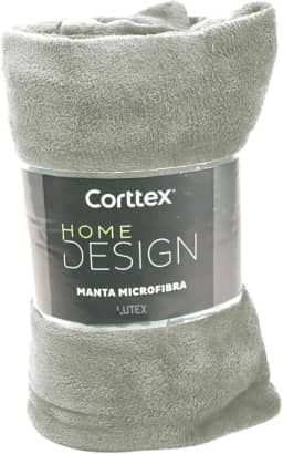 Cobertor Microfibra Casal King Manta Coberta Corttex Home Design Antialérgico Super Macio 2,20x2,40 (Cinza)