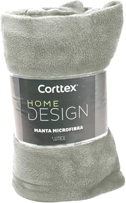 Cobertor Microfibra Casal King Manta Coberta Corttex Home Design Antialérgico Super Macio 2,20x2,40 (Cinza)