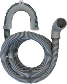 Mangueira Saída Água Máquina De Lavar Universal 2m Metros Cinza Com Suporte | Ledmang