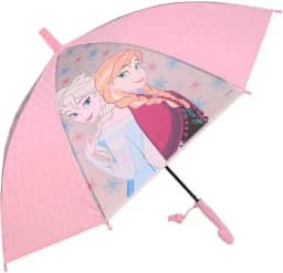 Guarda Chuva Infantil Frozen Rosa com Apito Disney